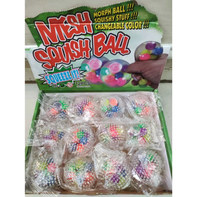 SQUISHY ANTI STRESS PELOTA PINCHE CAJA X12