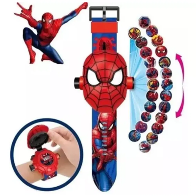 RELOJ PROYECCION INVERTIDA SPIDERMAN