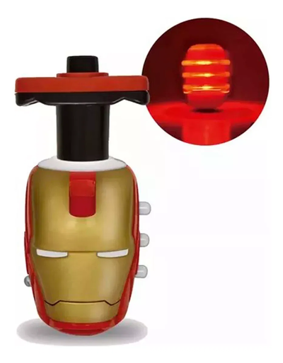 TROMPO LUMINOSO CON SONIDO IRON MAN CAJA X 12