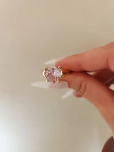 Anillo corazón rosa YAMUNA