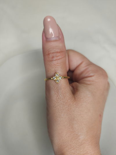 Anillo ajustable FLORCITA CUBIC