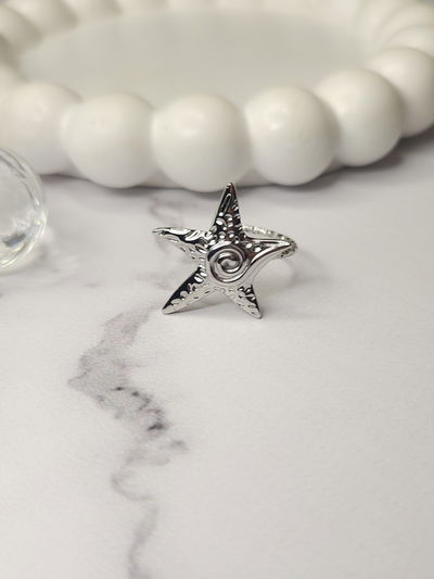 ANILLO ESTRELLA DE MAR SILVER