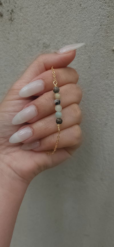 Pulsera Laminada AMAZONITA