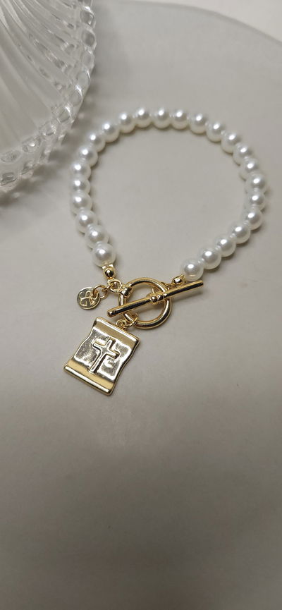 Pulsera Laminada Placa CRUZ