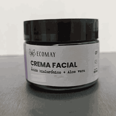 Crema facial de Ácido Hialurónico y Aloe Vera