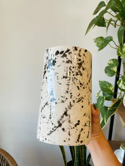 Florero Bucaro Salpicado