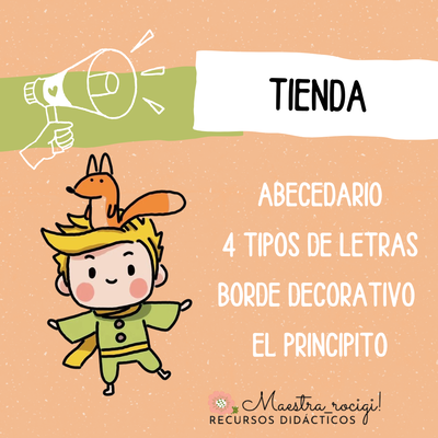 Abecedario 4 tipos de letras borde el principito (pdf)