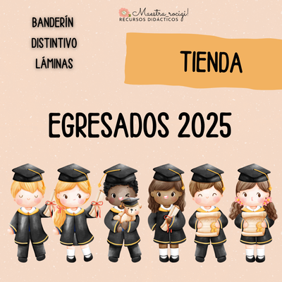 Banderin niños " Egresados 2025" (pdf)
