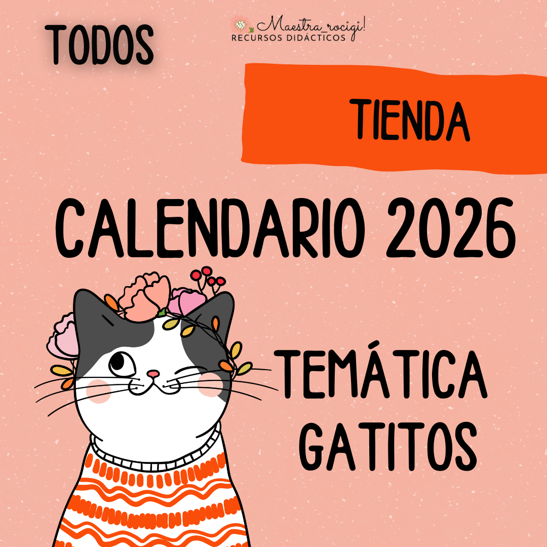Calendario 2026 Gatitos (pdf) | Maestra Rocigi