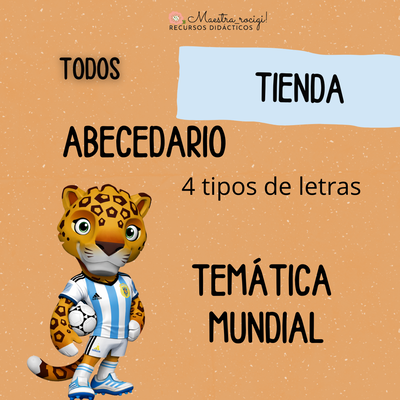 Abecedario 4 tipos de letras Mundial (sin dibujo de referencia) (pdf)