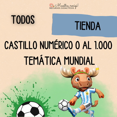 Castillo numérico del 0 al 1000 Mundial (pdf)