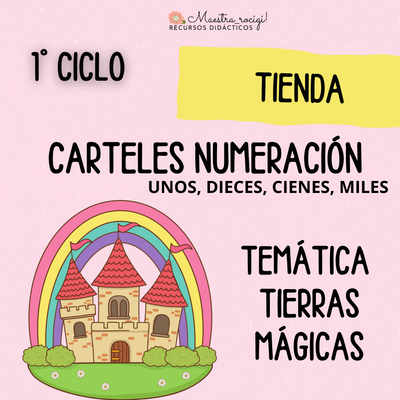 Carteles numeración TIERRAS MÁGICAS 1° ciclo (pdf)