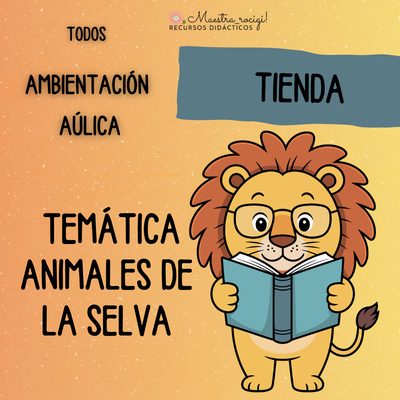 Ambientación aúlica Animales de la selva (pdf) 