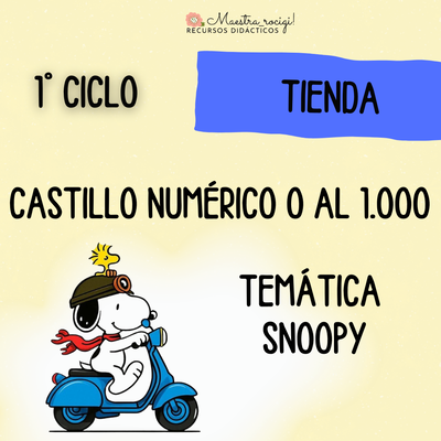 Castillo numérico del 0 al 1000 SNOOPY (pdf)
