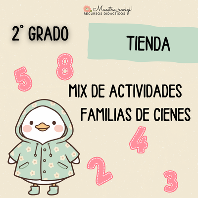 MIX ACTIVIDADES "LOS CIENES-NUMERACIÓN" 2° grado. (pdf)