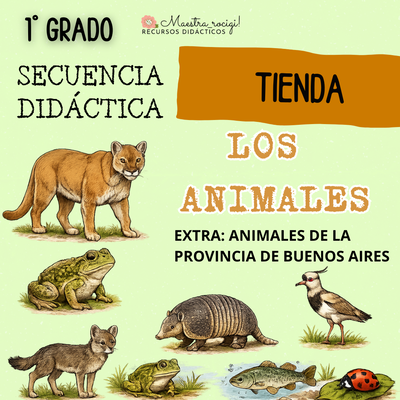Secuencia "LOS ANIMALES" 1° grado. (pdf)