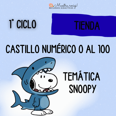 Castillo numérico del 0 al 100 SNOOPY (pdf)