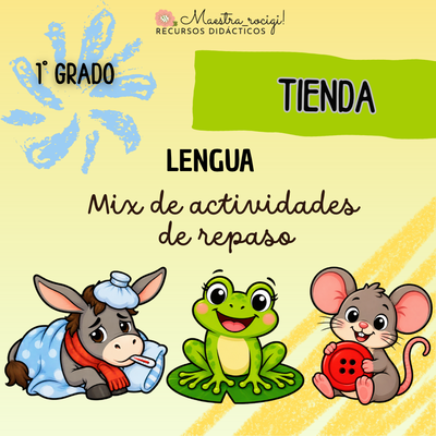 LENGUA "MIX ACTIVIDADES DE REPASO” 1° grado. (pdf)
