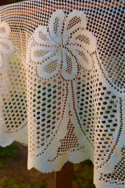 Manteles calados redondos