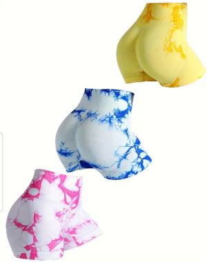 LICRAS MARMOLEADAS CORTAS PARA MUJER
