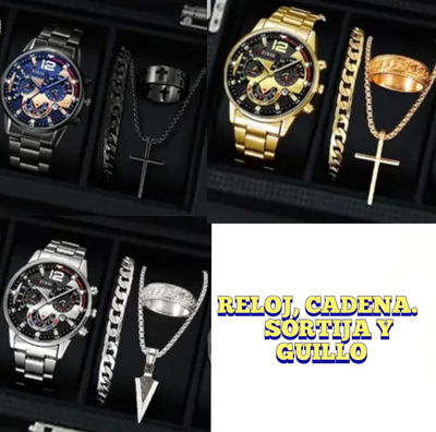 CONJUNTO DE RELOJ PARA HOMBRE