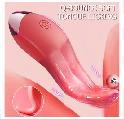 VIBRADOR RECARGABLE EN FORMA DE LENGUA PARA PUNTO G