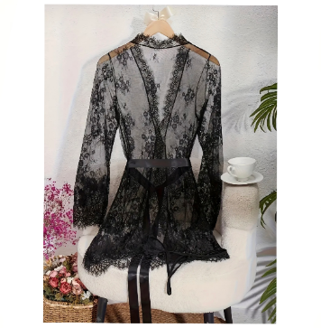 VESTIDO CORTO DE LENCERIA PARA DORMIR