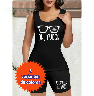 CONJUNTO DE TOP Y SHORT PARA MUJER