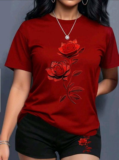 CONJUNTO DE MUJER DE PULLOVER Y SHORT CORTO