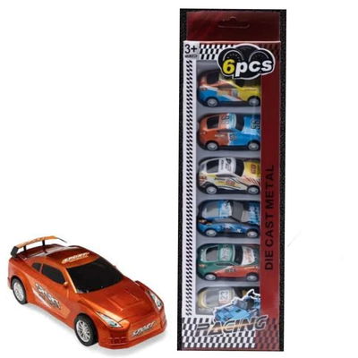 PAQUETE DE 6 AUTOS DE JUGUETE