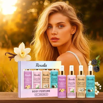 JUEGO DE 4 PERFUMES CORPORALES 200ml