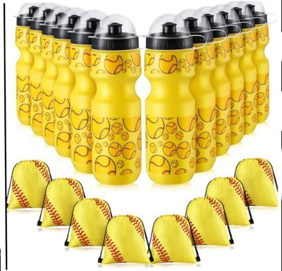 POMOS DE AGUA CON MOCHILA DE CORDON 500ml