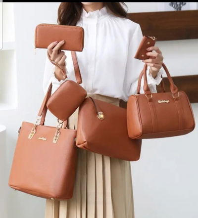 CONJUNTO DE CARTERAS DE 6 PIEZAS PARA MUJER