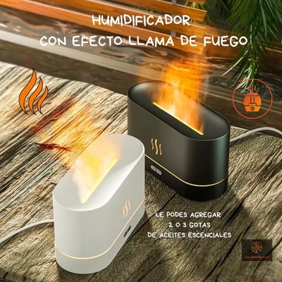 HUMIDIFICADOR AROMATIZADOR DE AMBIENTE, EFECTO LLAMA DE FUEGO.