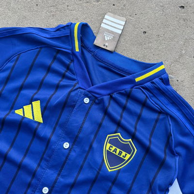 Camisa AZUL Boca Jrs US Pack (Tipo beisbol)