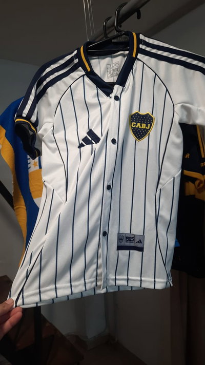 Camisa Boca INFANTIL Jrs US Pack (Tipo beisbol)