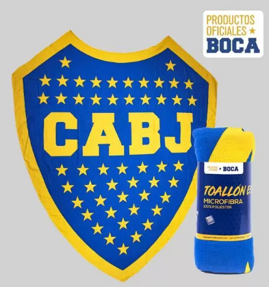 Toallon con forma de escudo