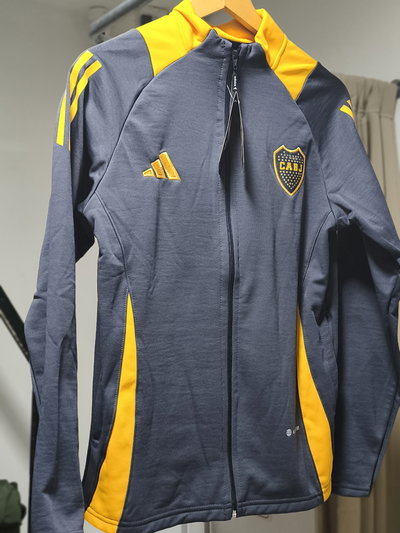 Campera frizada azul grisaceo