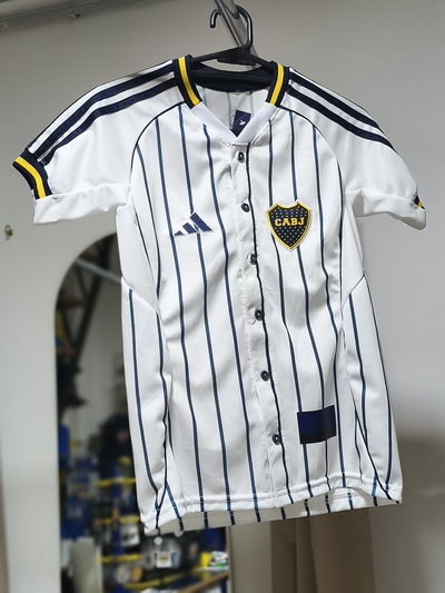 Camisa Boca INFANTIL Jrs US Pack (Tipo beisbol)