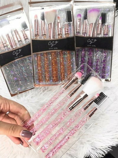 Set de 5 Brochas Brillitos de City Girl