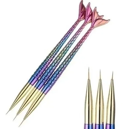 Set de 3 Pinceles Liner Sirena