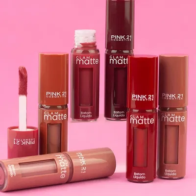 Lip Gloss Glam Matte de Pink 21