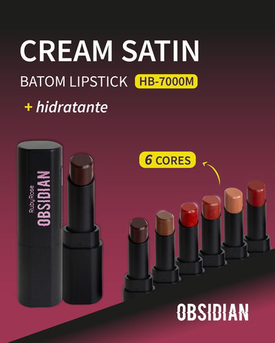 Cream Satin Lipstick Obsidian de Ruby Rose