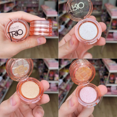 Iluminador Trio Highlighter de Pink 21