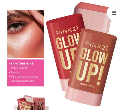 Rubor en Barra Glow Up de Pink 21 