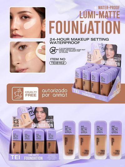 Base Líquida Lumi Matte Super Stay de TEI