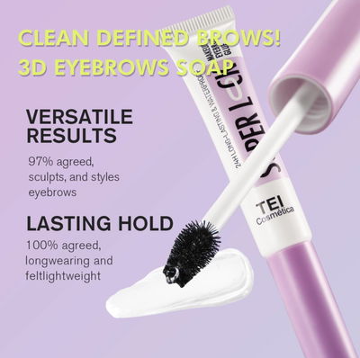 Máscara de Pestañas y Cejas en Gel Super Lock de Tei