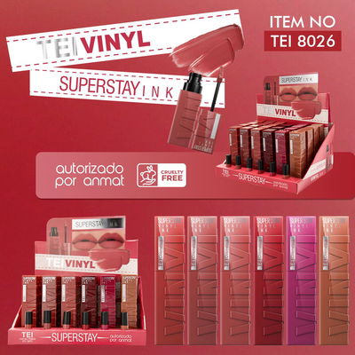 Matte Lip Gloss Superstay Vinyl de Tei