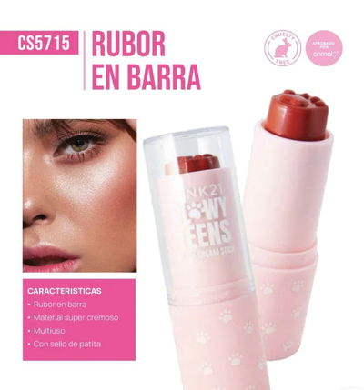 Rubor en Barra Glowy Teens de Pink 21