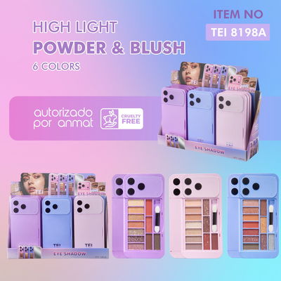 Iluminador + Sombras + Rubores de Tei